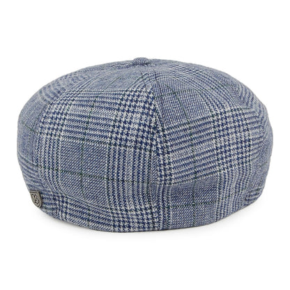 Gorra Newsboy Brood cuadros escoceses de Brixton - Azul Marino-Gris