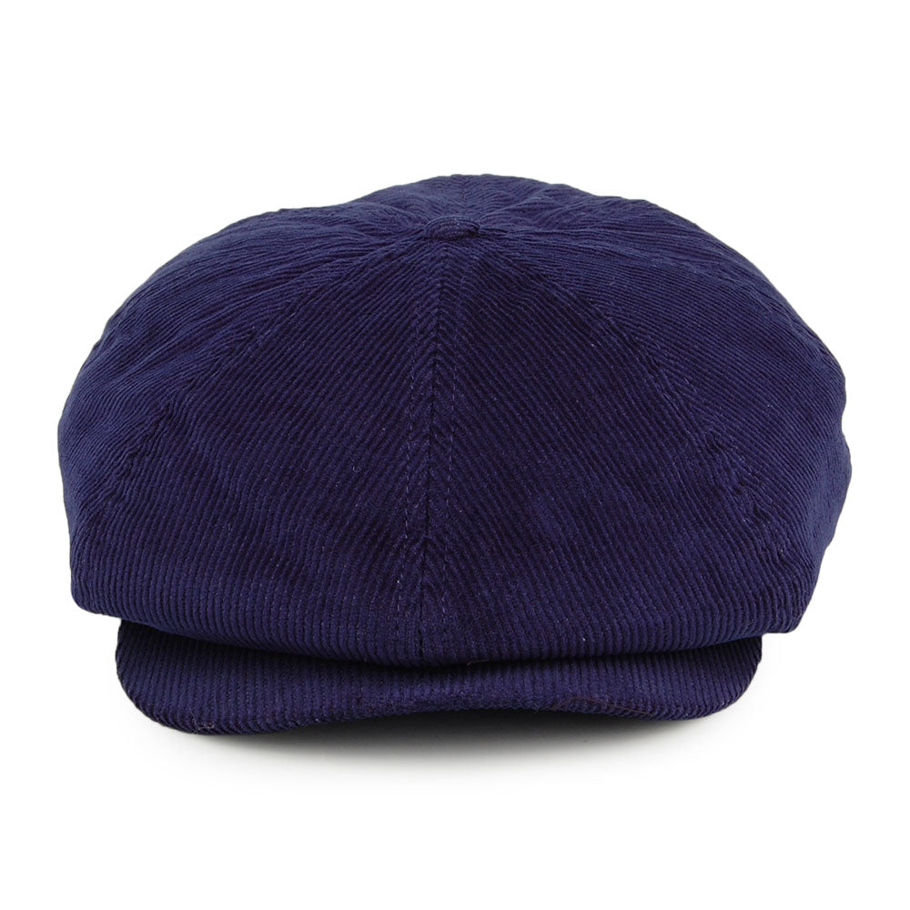 Gorra Newsboy Brood de pana de Brixton - Azul