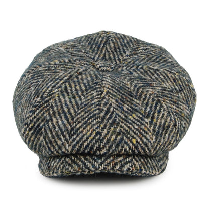 Gorra Newsboy Hatteras de lana diseño de espiga de Stetson - Verde Esmeralda
