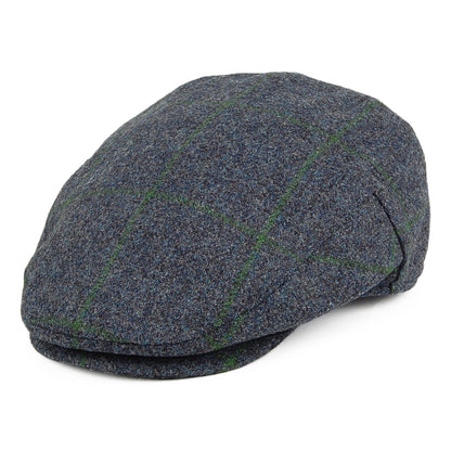 Gorra plana Impermeable a cuadros de Failsworth - Azul-Verde Musgo