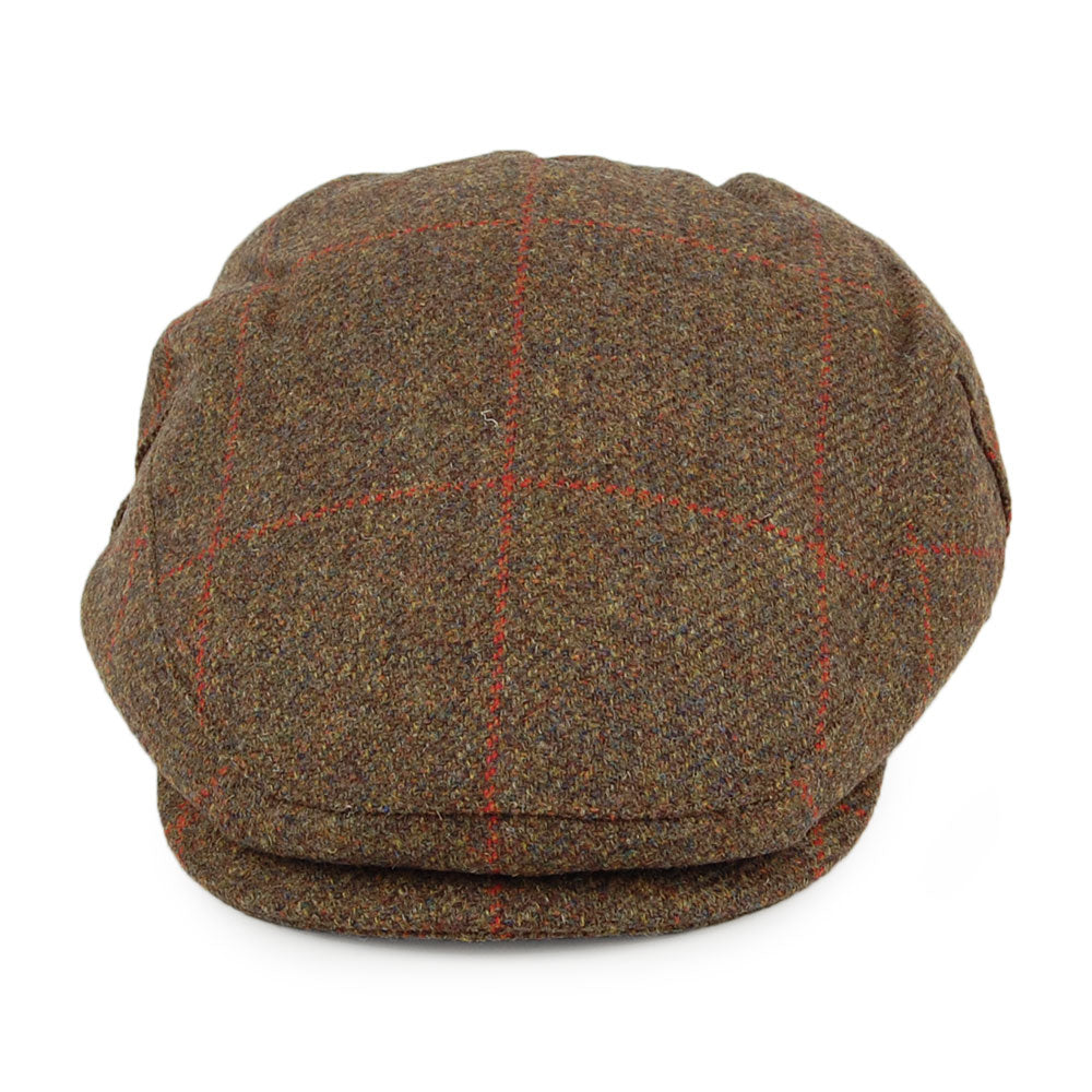 Gorra plana Impermeable a cuadros de Failsworth - Mezcla de Verdes