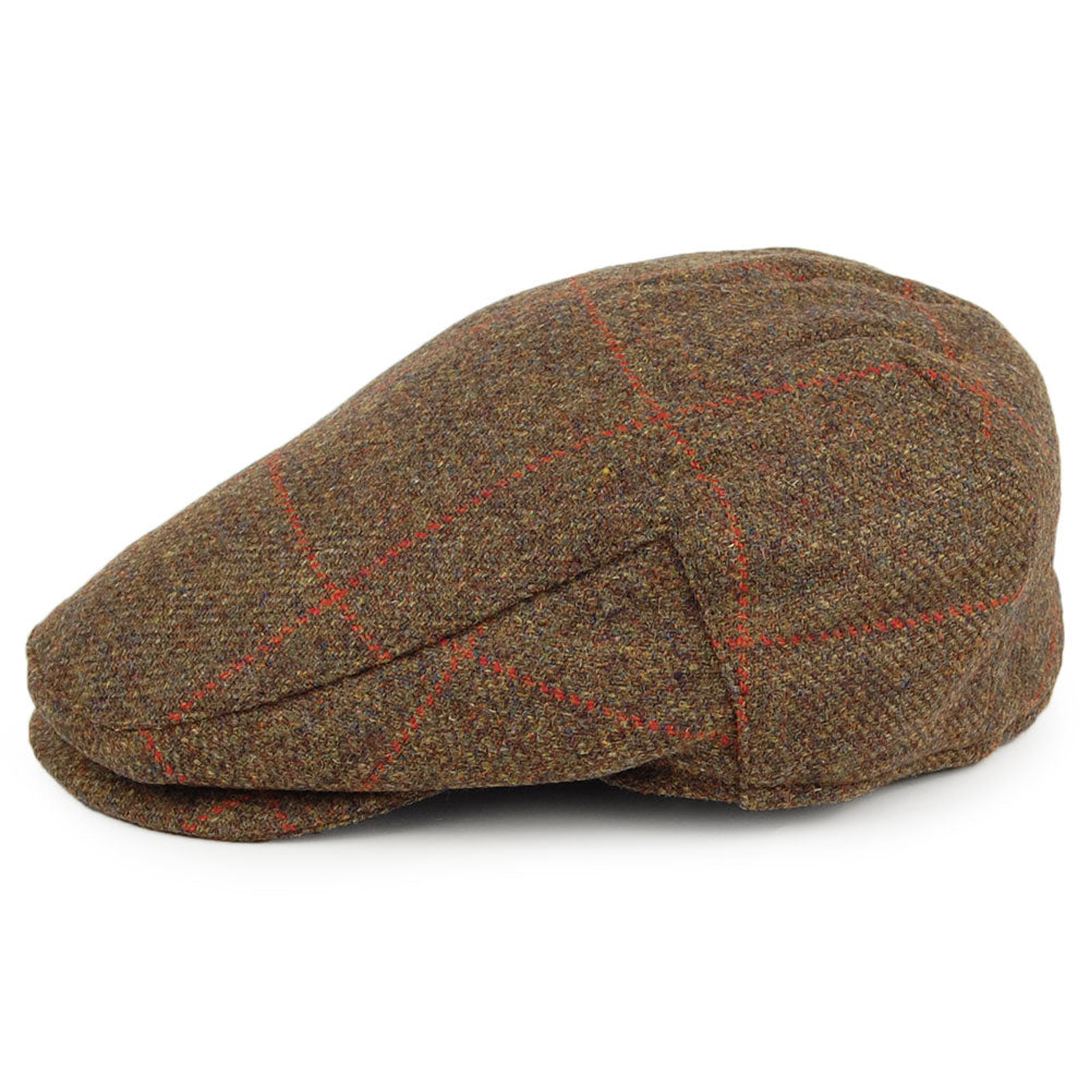 Gorra plana Impermeable a cuadros de Failsworth - Mezcla de Verdes
