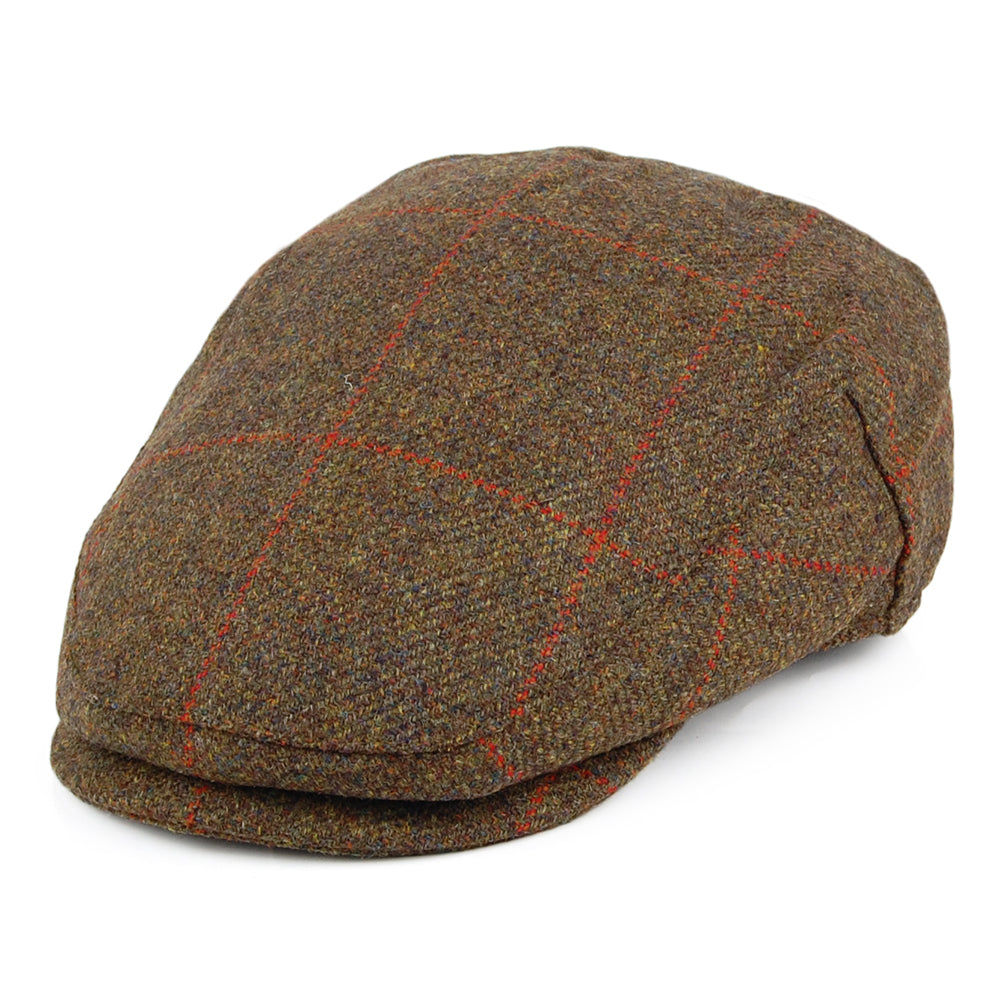 Gorra plana Impermeable a cuadros de Failsworth - Mezcla de Verdes