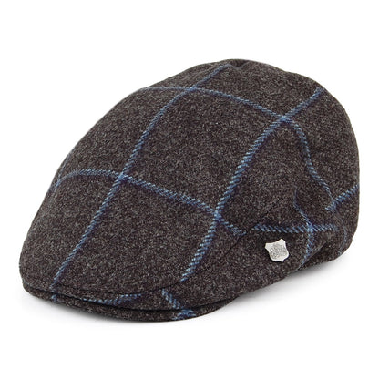 Gorra plana Gamekeeper repelente al agua a cuadros de Failsworth - Gris-Azul