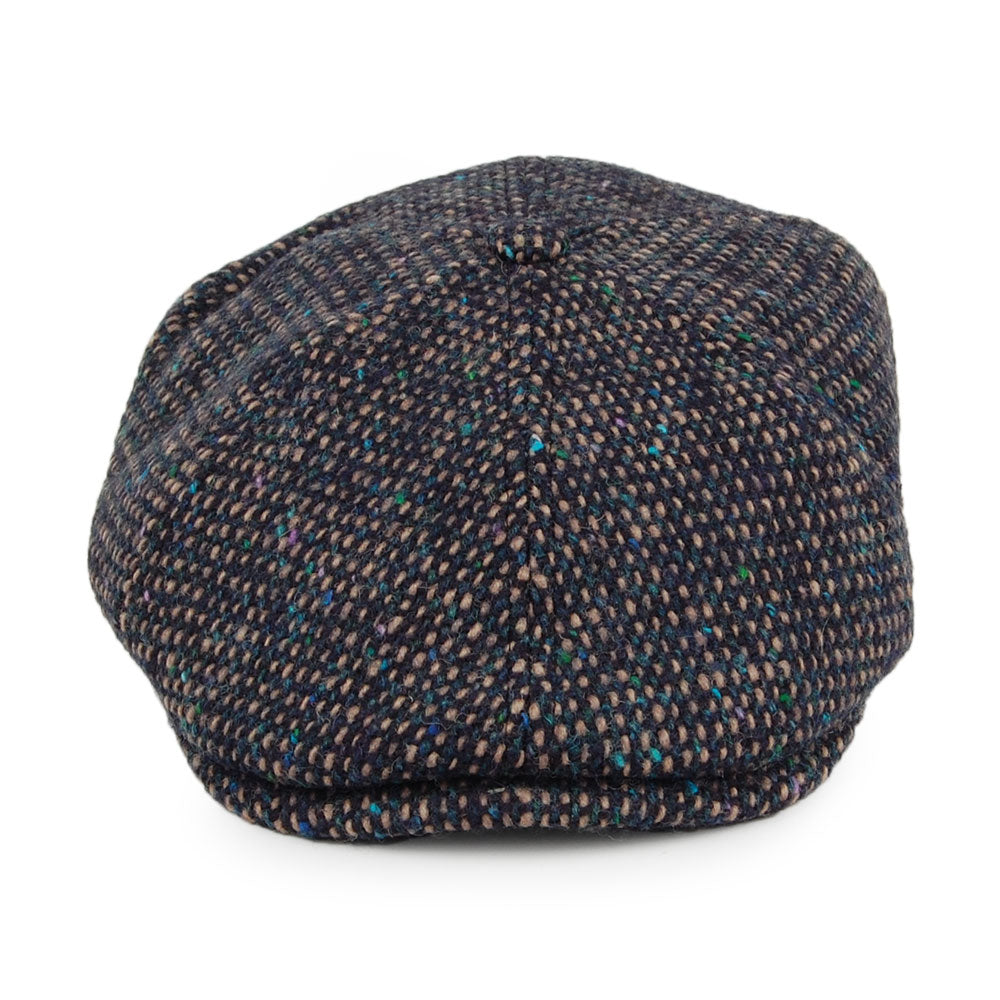 Gorra Newsboy Hudson de lana de Failsworth - Mezcla de Azules