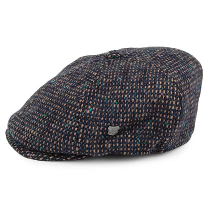 Gorra Newsboy Hudson de lana de Failsworth - Mezcla de Azules