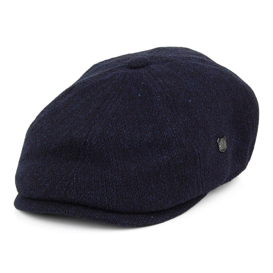 Gorra Newsboy Hudson de astracán merino de Failsworth - Azul Marino