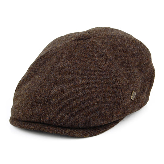 Gorra Newsboy Hudson de astracán merino de Failsworth - Marrón