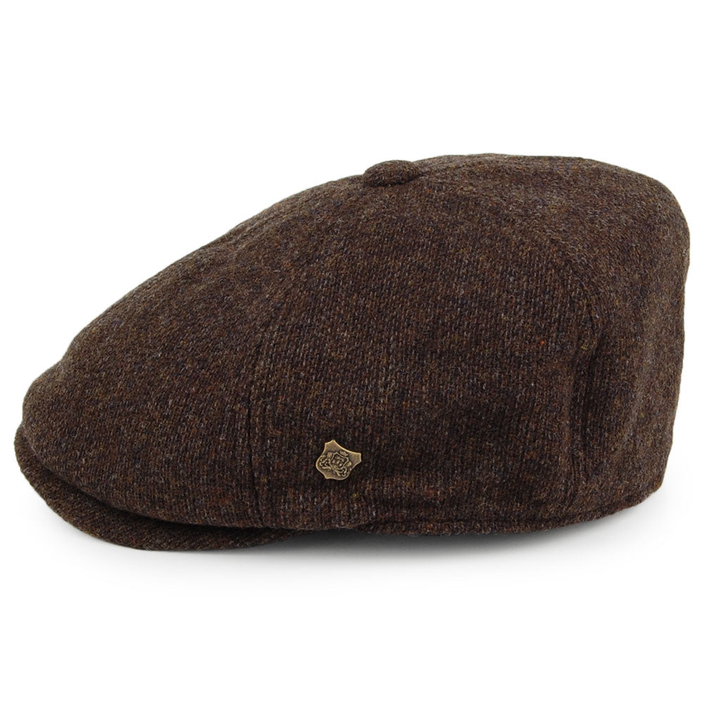 Gorra Newsboy Hudson de astracán merino de Failsworth - Marrón
