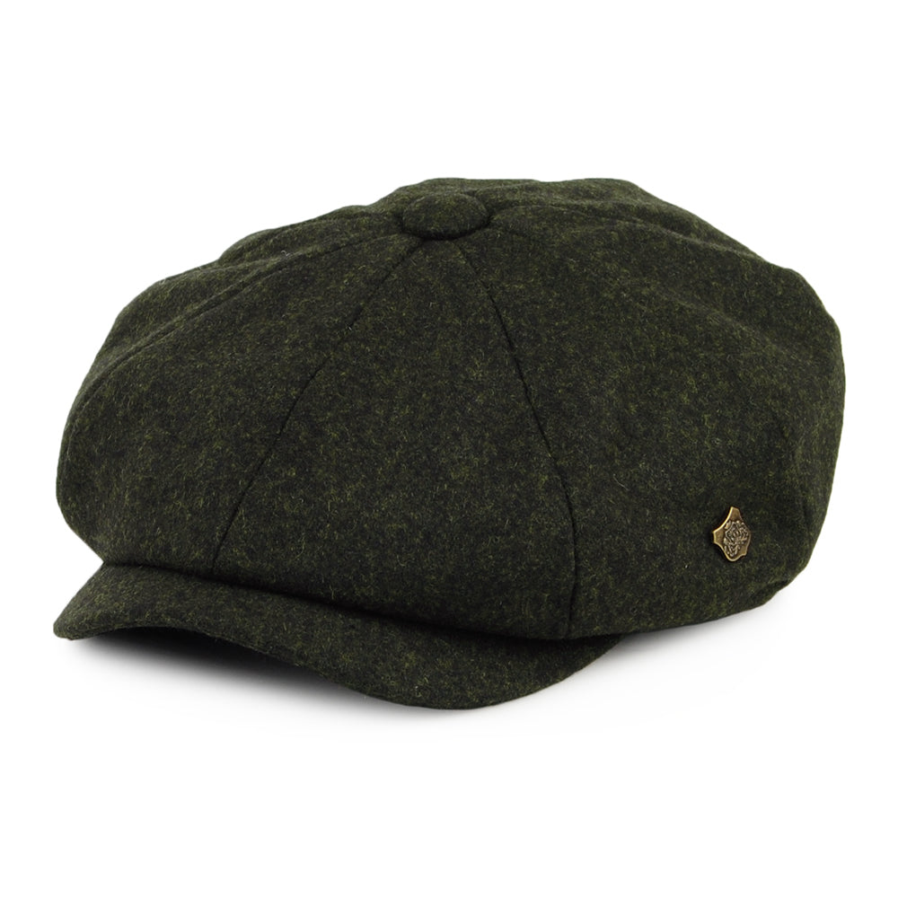 Gorra Newsboy Alfie de Melton de Failsworth - Loden
