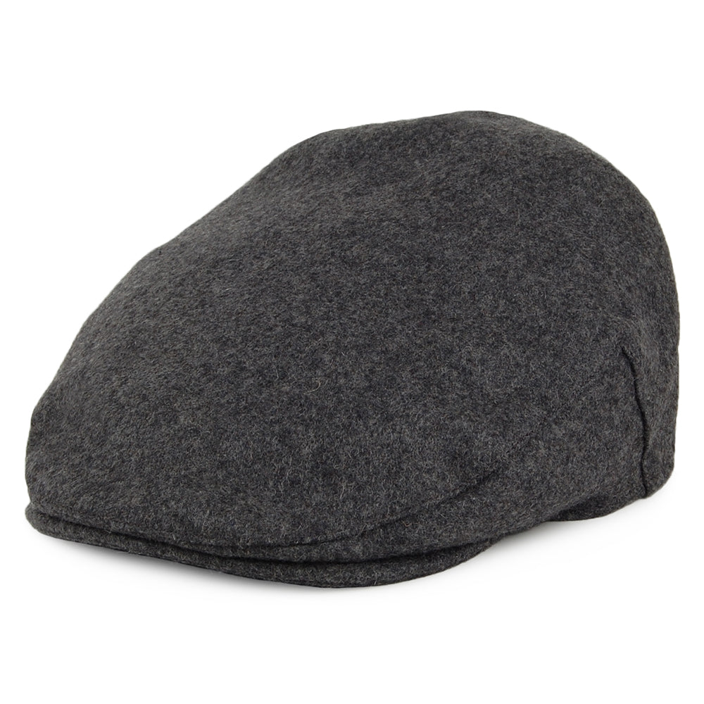 Gorra plana Balmoral de lana melton de Christys - Gris