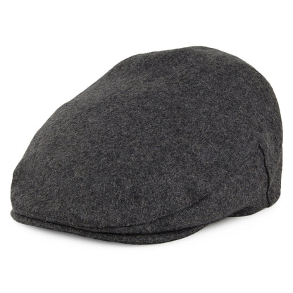 Gorra plana Balmoral de lana melton de Christys - Gris
