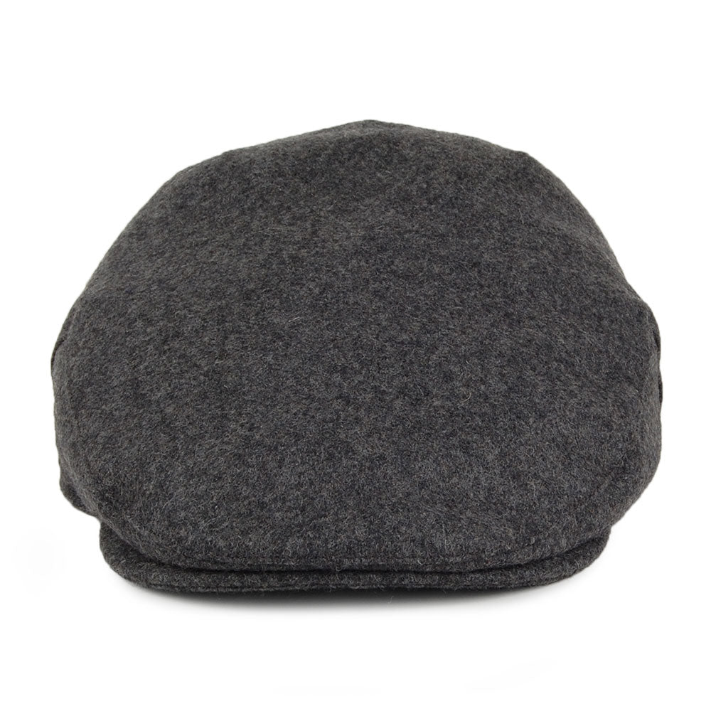 Gorra plana Balmoral de lana melton de Christys - Gris