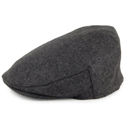 Gorra plana Balmoral de lana melton de Christys - Gris