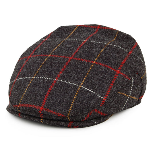 Gorra plana Seasonal Tweed a cuadros de Christys - Gris Multi
