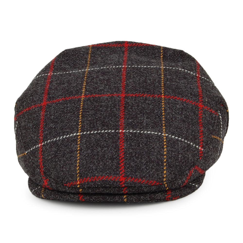 Gorra plana Seasonal Tweed a cuadros de Christys - Gris Multi