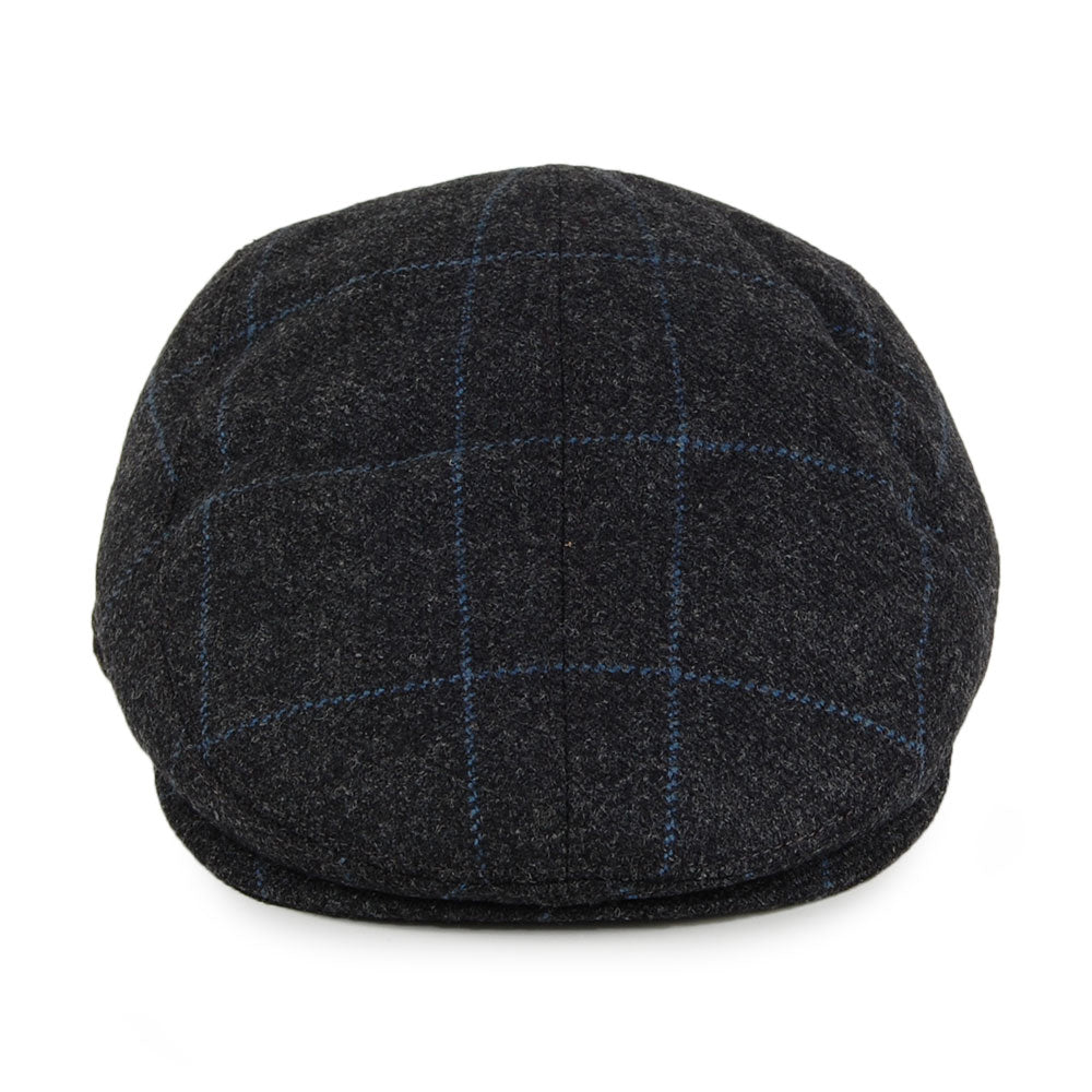 Gorra plana Ascot de Windowpane de Christys - Gris-Azul