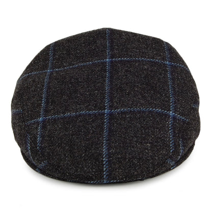 Gorra plana Saxony de lana británica a cuadros de City Sport - Antracita