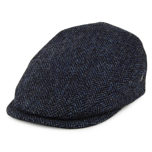 Gorra plana Visera extendida de HARRIS TWEED de City Sport - Azul-Negro