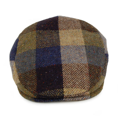 Gorra plana Patch de Tweed Donegal de City Sport - Azul-Salvia