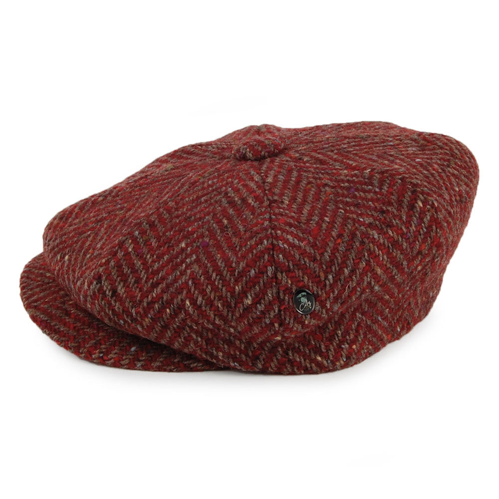 Gorra Newsboy Espiga gruesa de City Sport - Burdeos