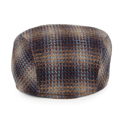 Gorra plana Detroit texturado de lana de borrego de Crambes - Múltiples tonalidades azules