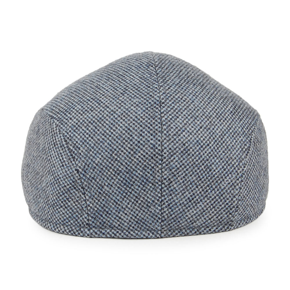 Gorra plana Ascot de cachemira de lana de Crambes - Múltiples tonalidades azules