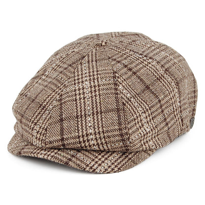 Gorra Newsboy Brood de Brixton - Beige Arena-Marrón