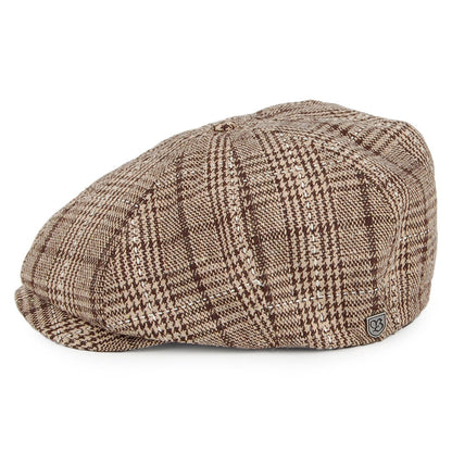 Gorra Newsboy Brood de Brixton - Beige Arena-Marrón