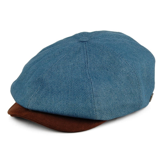 Gorra Newsboy Brood de Brixton - Azul-Marrón