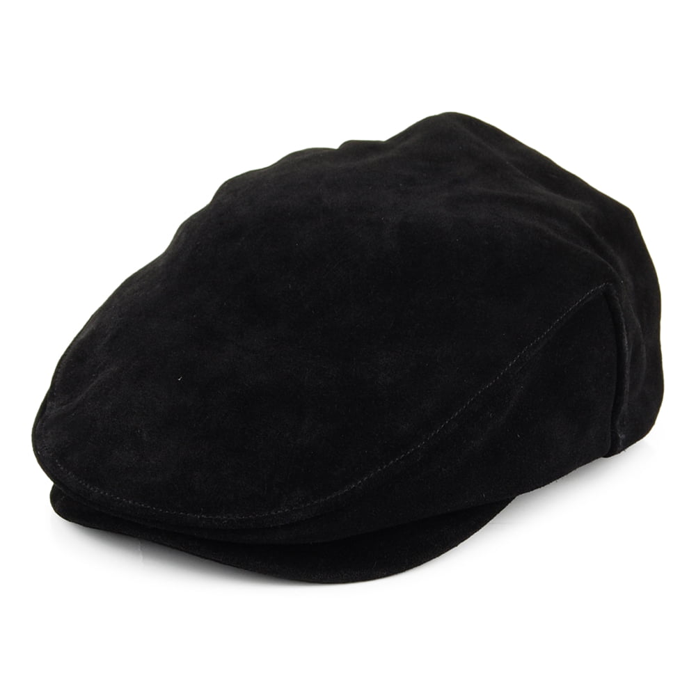 Gorra plana Hooligan II de gamuza de Brixton - Negro