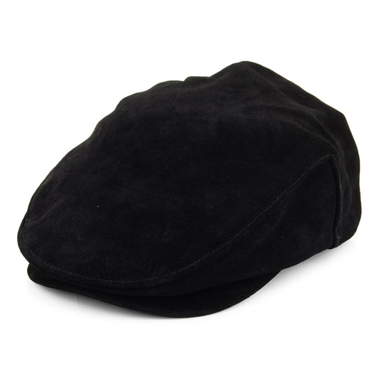 Gorra plana Hooligan II de gamuza de Brixton - Negro
