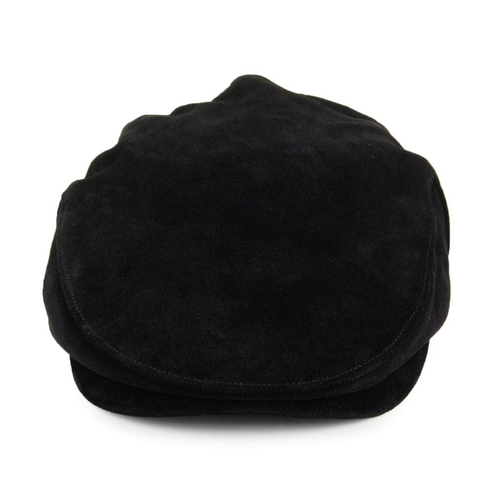 Gorra plana Hooligan II de gamuza de Brixton - Negro