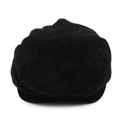 Gorra plana Hooligan II de gamuza de Brixton - Negro