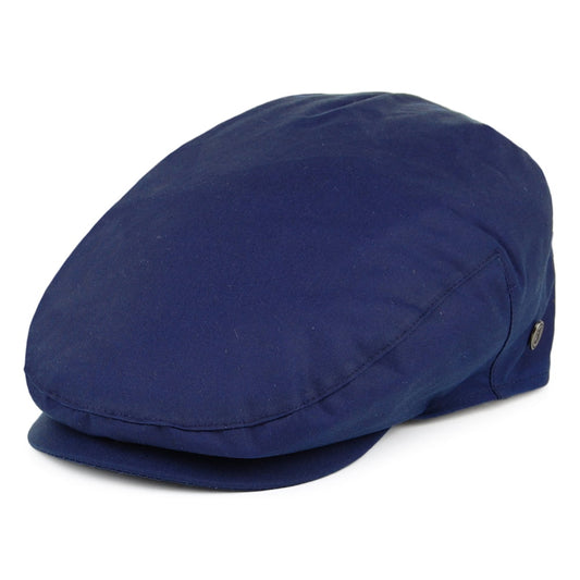 Gorra plana British Millerain de algodón encerado de Jaxon & James - Azul Marino