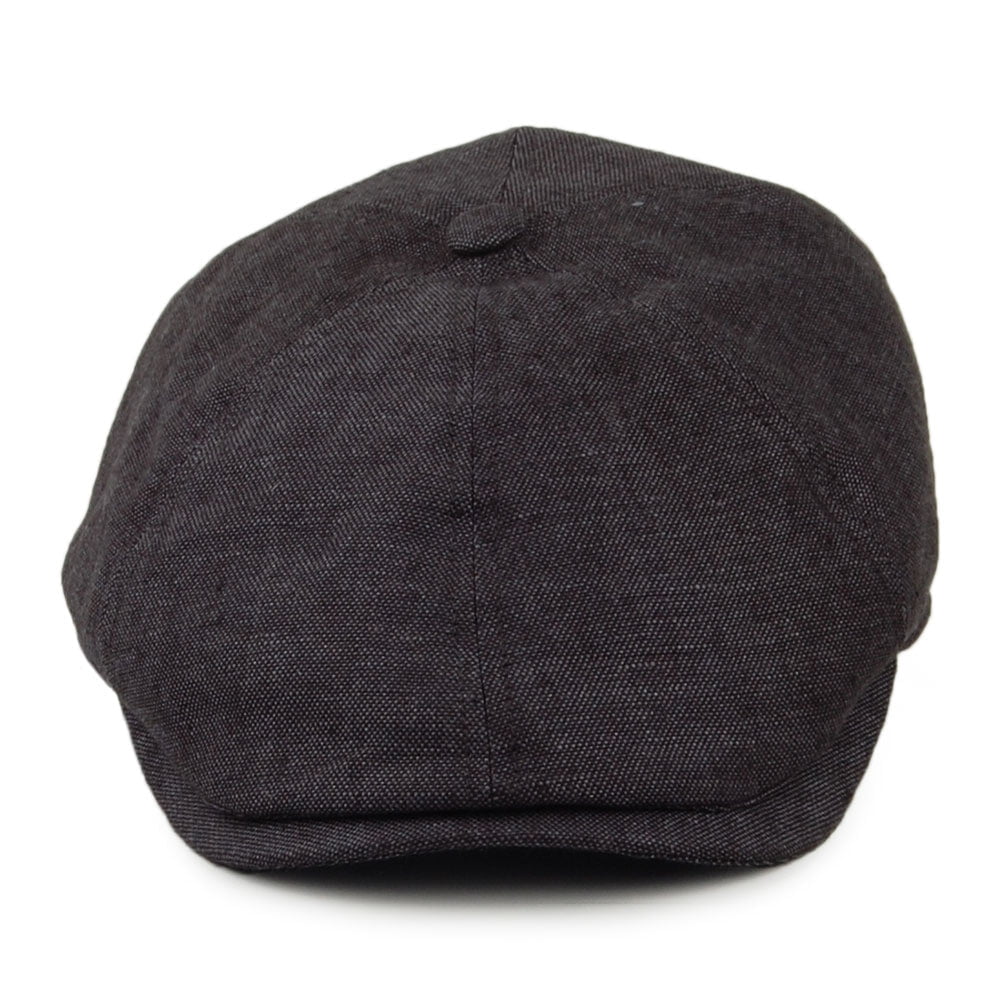 Gorra Newsboy Hudson de lino irlandés de Failsworth - Antracita