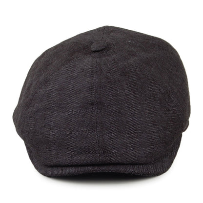 Gorra Newsboy Hudson de lino irlandés de Failsworth - Antracita