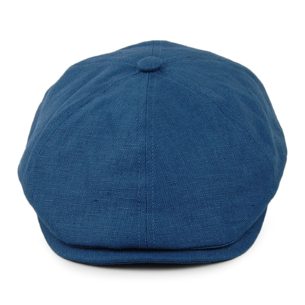 Gorra Newsboy Hudson de lino irlandés de Failsworth - Vaquero