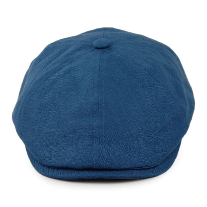 Gorra Newsboy Hudson de lino irlandés de Failsworth - Vaquero