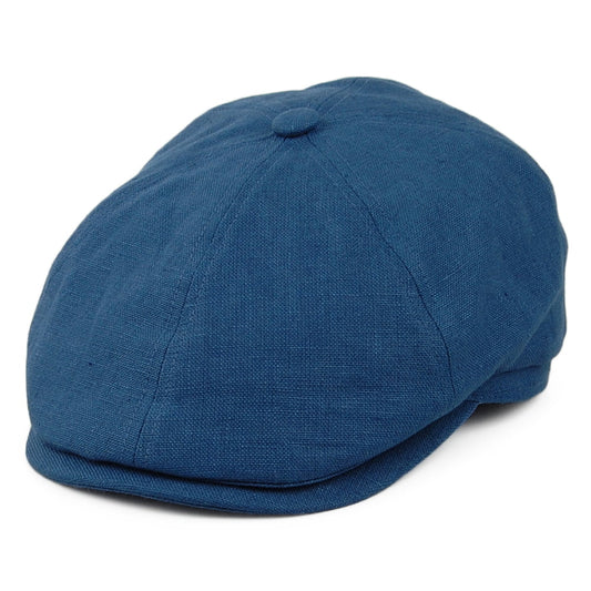 Gorra Newsboy Hudson de lino irlandés de Failsworth - Vaquero