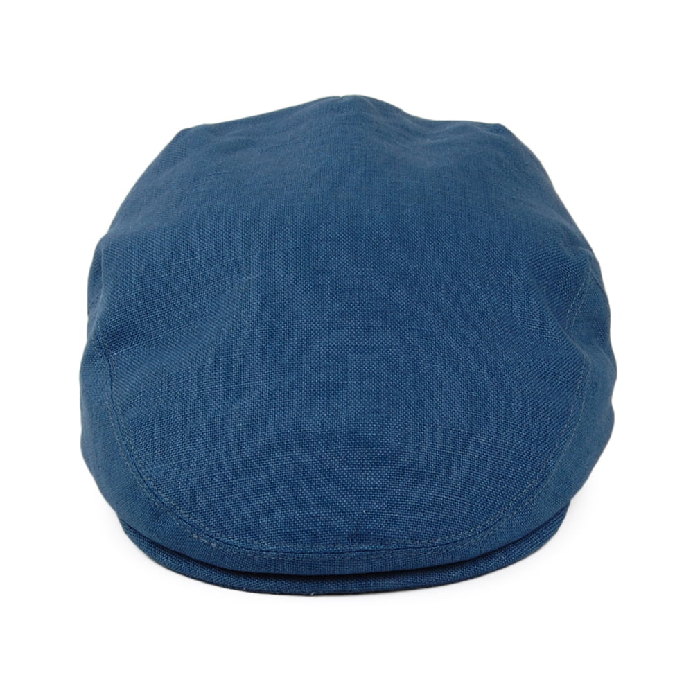 Gorra plana de lino de Failsworth - Vaquero