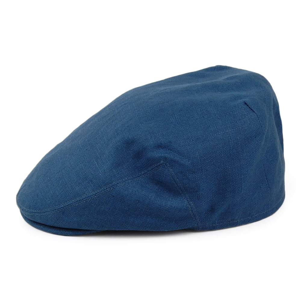 Gorra plana de lino de Failsworth - Vaquero