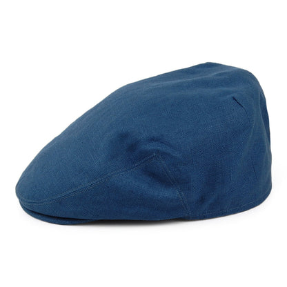 Gorra plana de lino de Failsworth - Vaquero