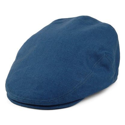 Gorra plana de lino de Failsworth - Vaquero