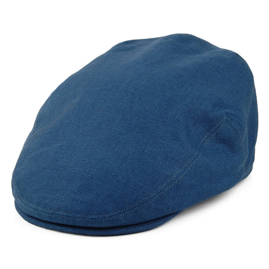 Gorra plana de lino de Failsworth - Vaquero