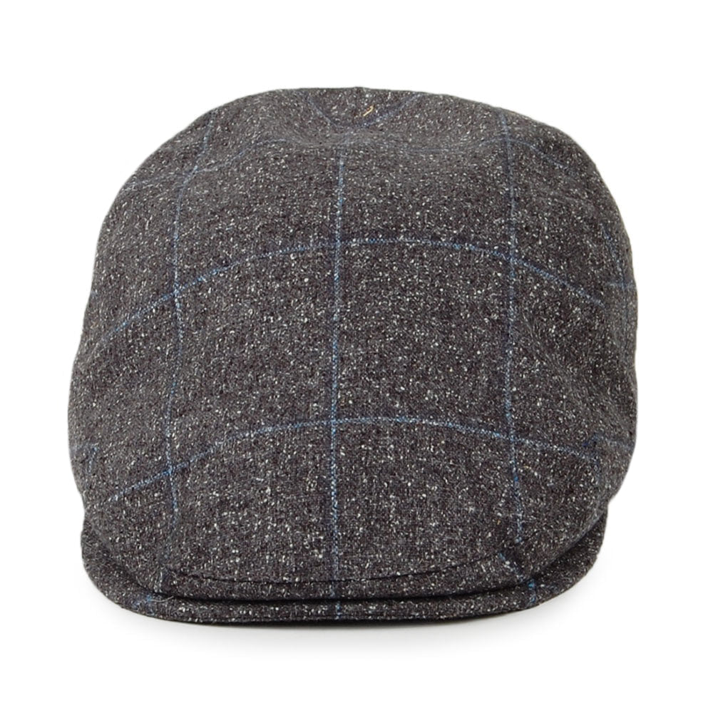 Gorra plana Sports de Mallalieus de mezcla de seda y algodón de Failsworth - Gris-Azul