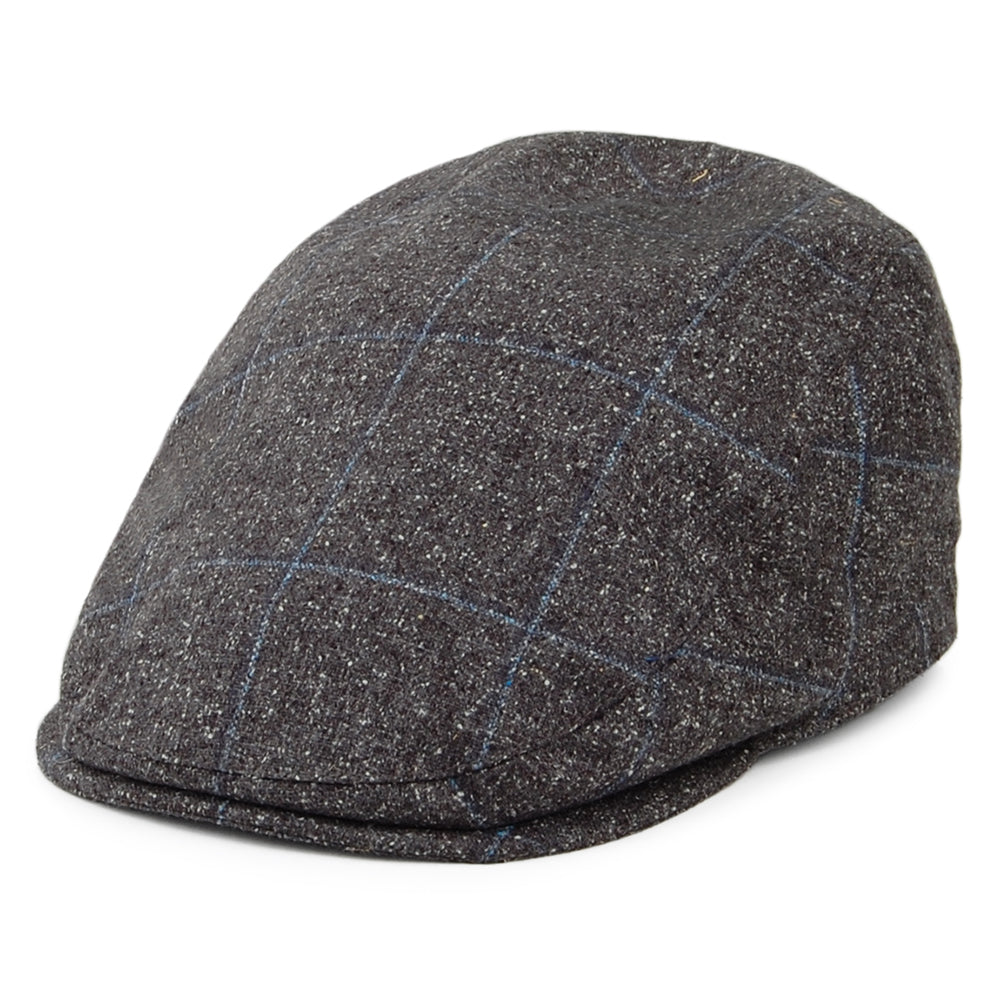 Gorra plana Sports de Mallalieus de mezcla de seda y algodón de Failsworth - Gris-Azul