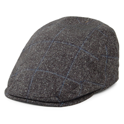 Gorra plana Sports de Mallalieus de mezcla de seda y algodón de Failsworth - Gris-Azul