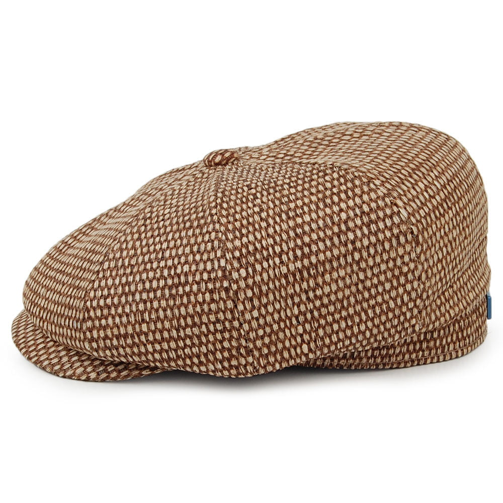 Gorra Newsboy Hatteras de paja toyo de Stetson - Marrón-Natural