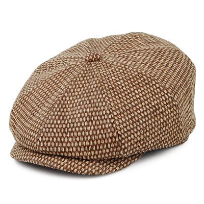 Gorra Newsboy Hatteras de paja toyo de Stetson - Marrón-Natural